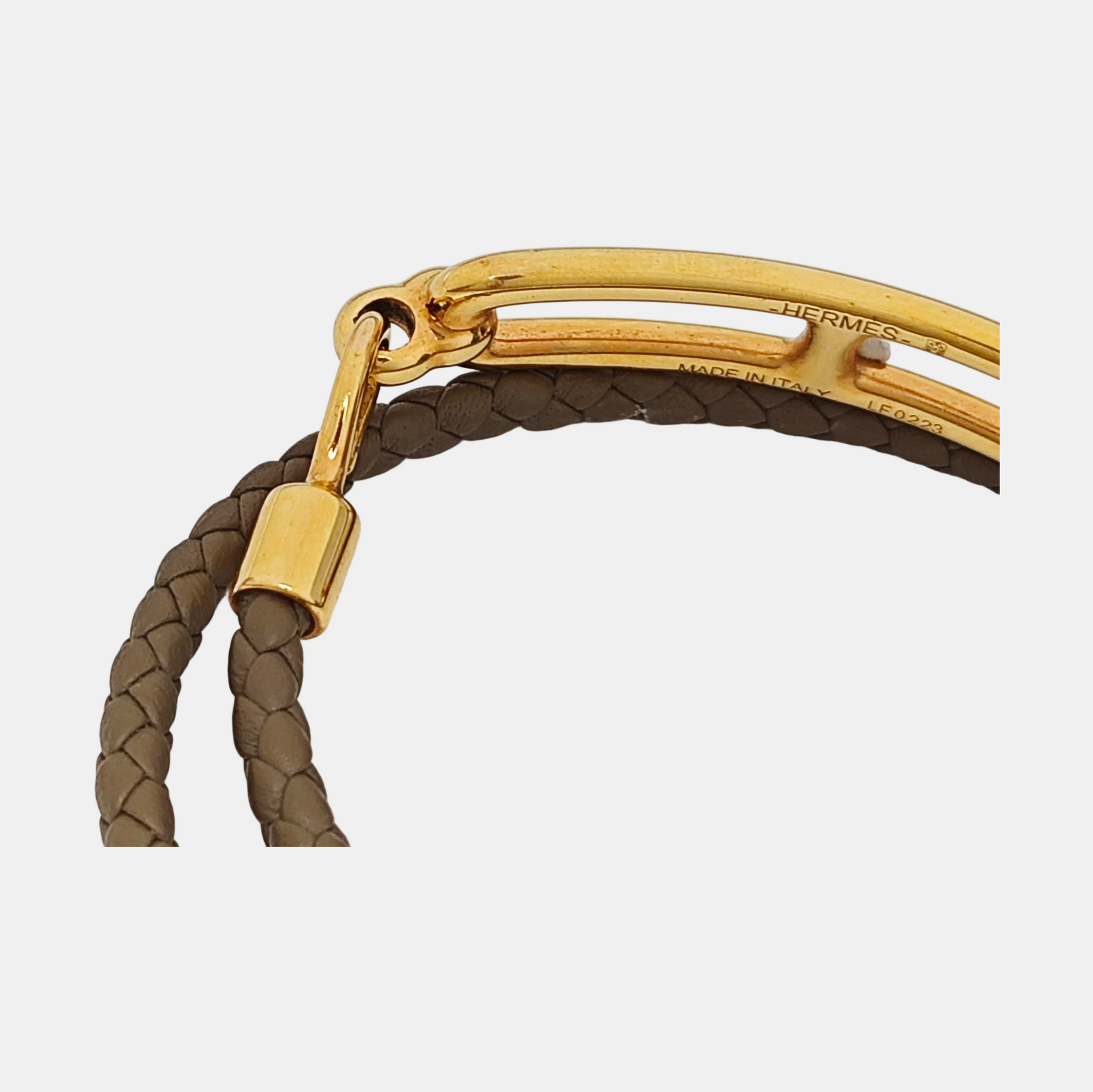 Roulis Leather Beige Bracelet