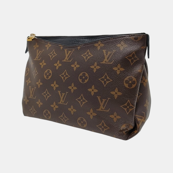 Authenticated pre-owned  PALLAS Monogram Coated Canvas Brown - Clutch at Looply