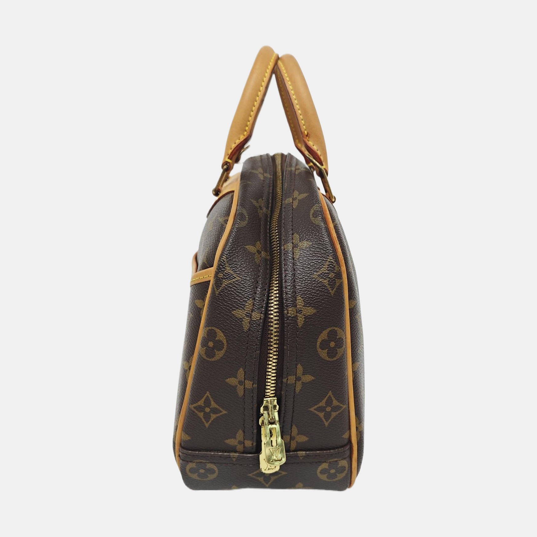 DEAUVILLE Monogram Coated Canvas Brown