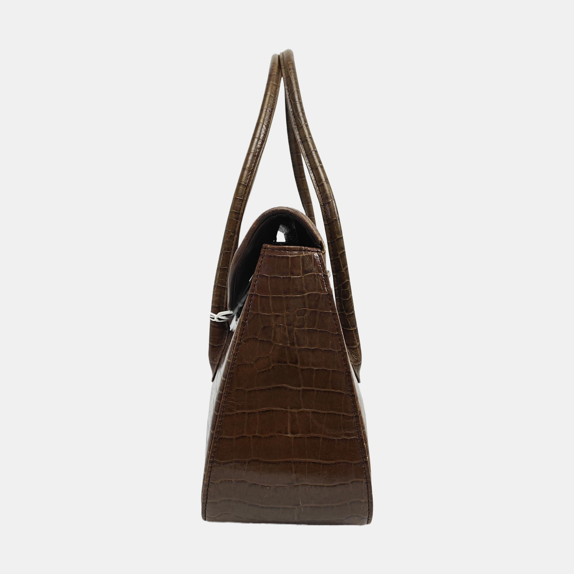 Calfskin Shoulder Bag Brown