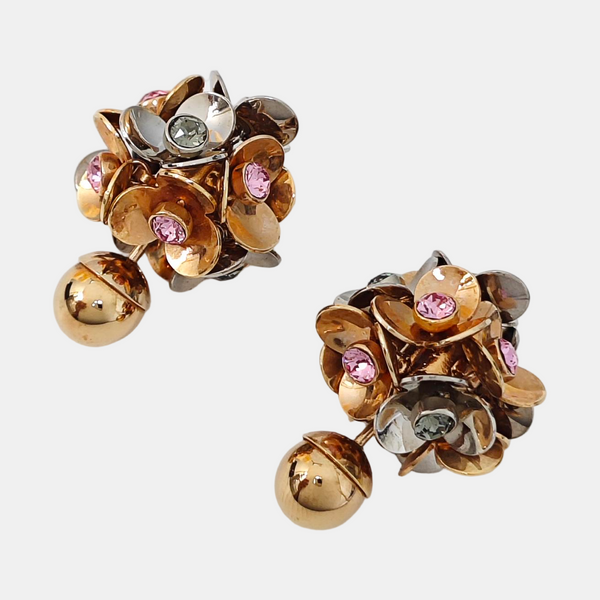 Metal Rose Gold Stud Earrings
