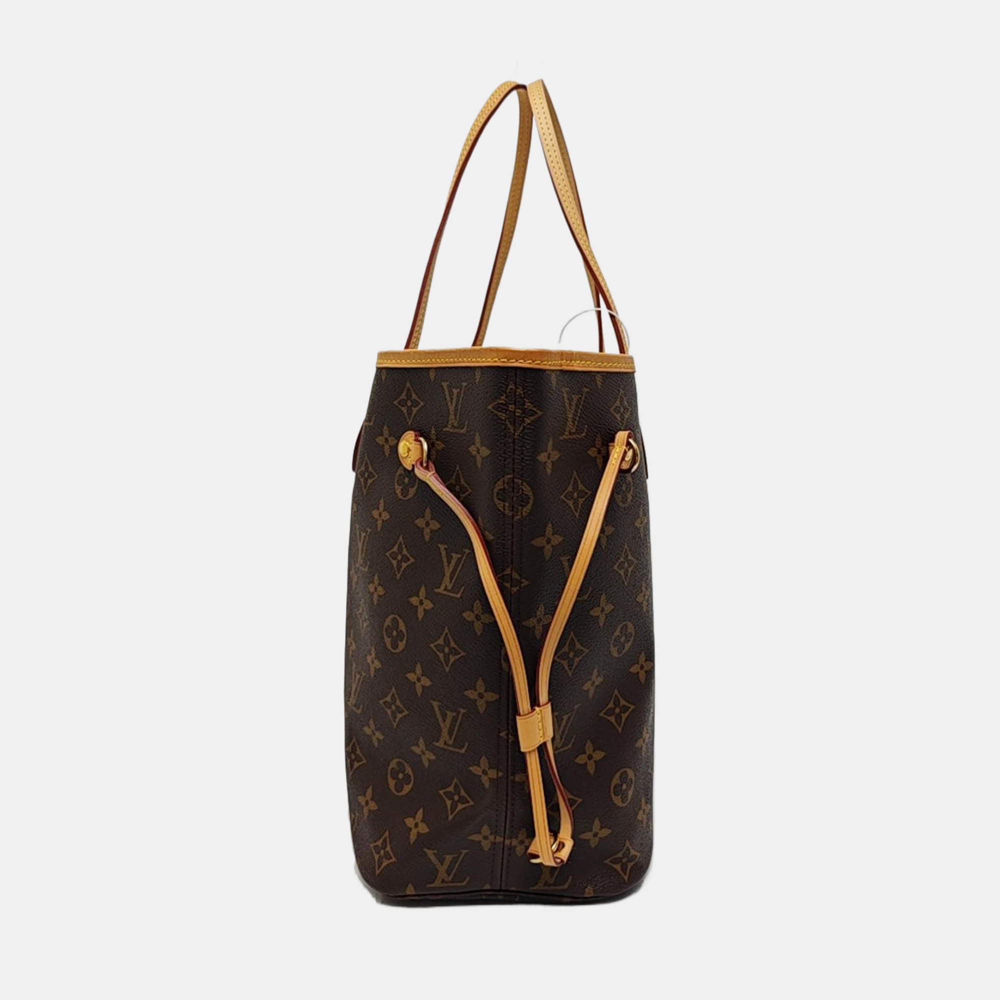 NEVERFULL MM Monogram Coated Canvas Brown