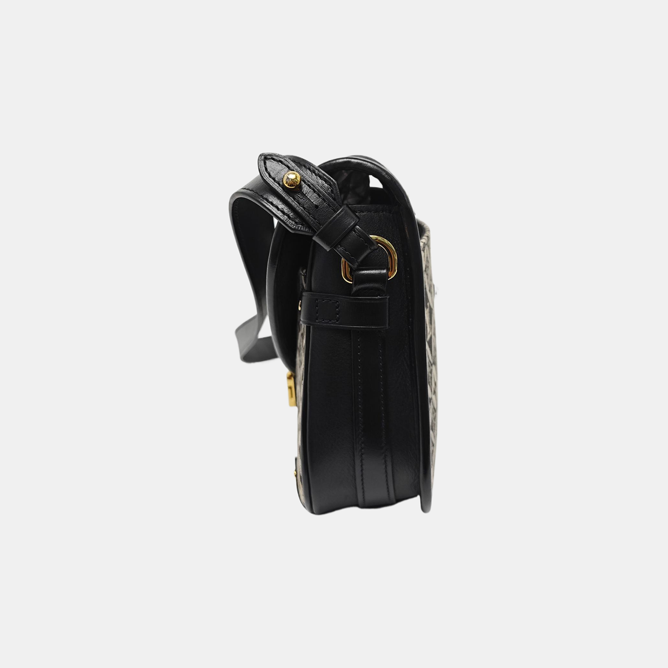 SAUMUR MM Calfskin Black