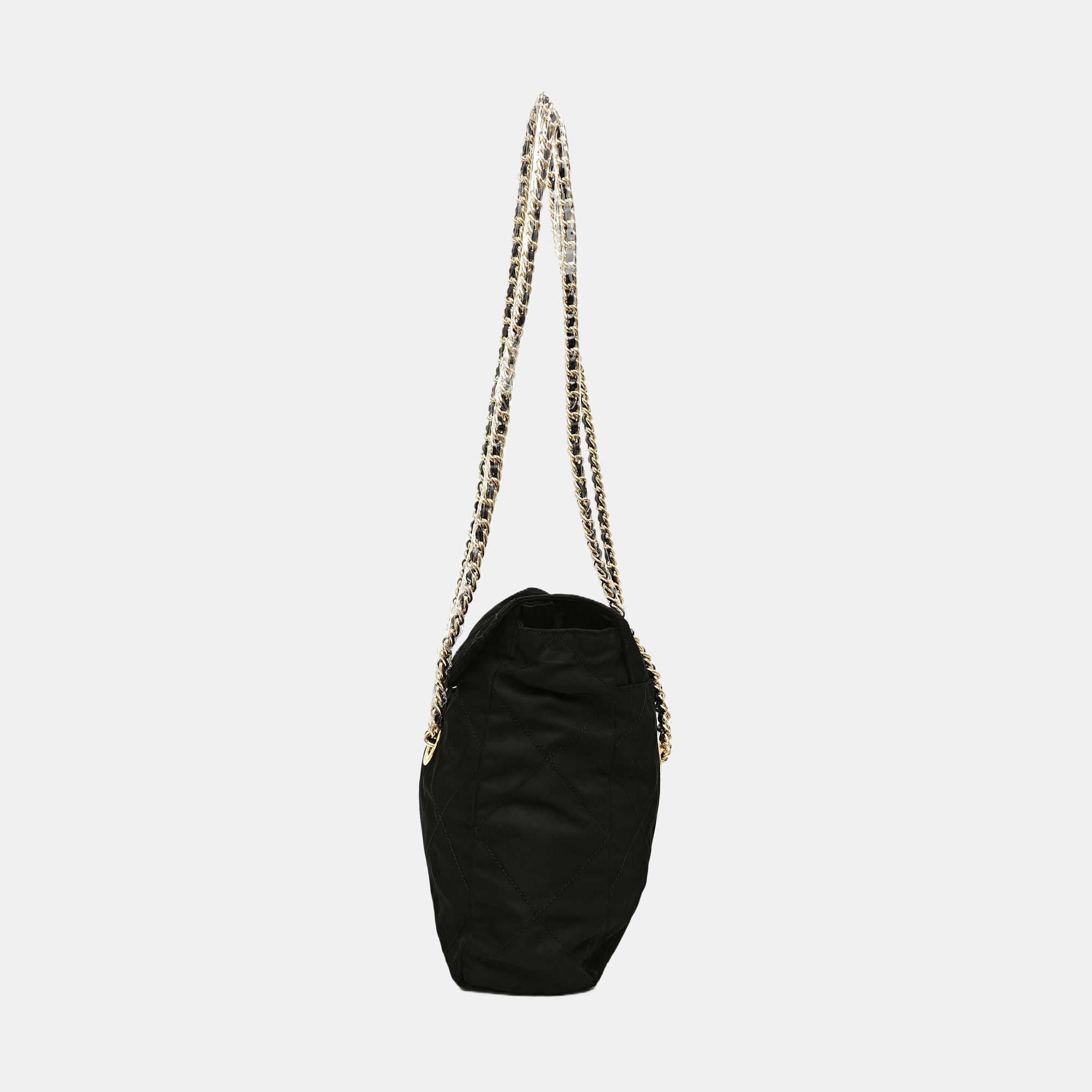 Nylon Quilted Nylon Black