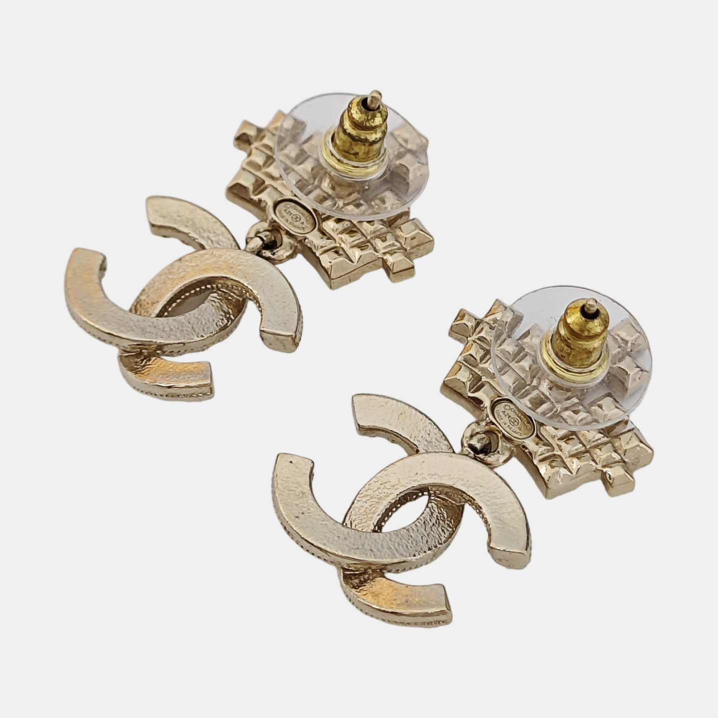 Metal Gold Stud Earrings