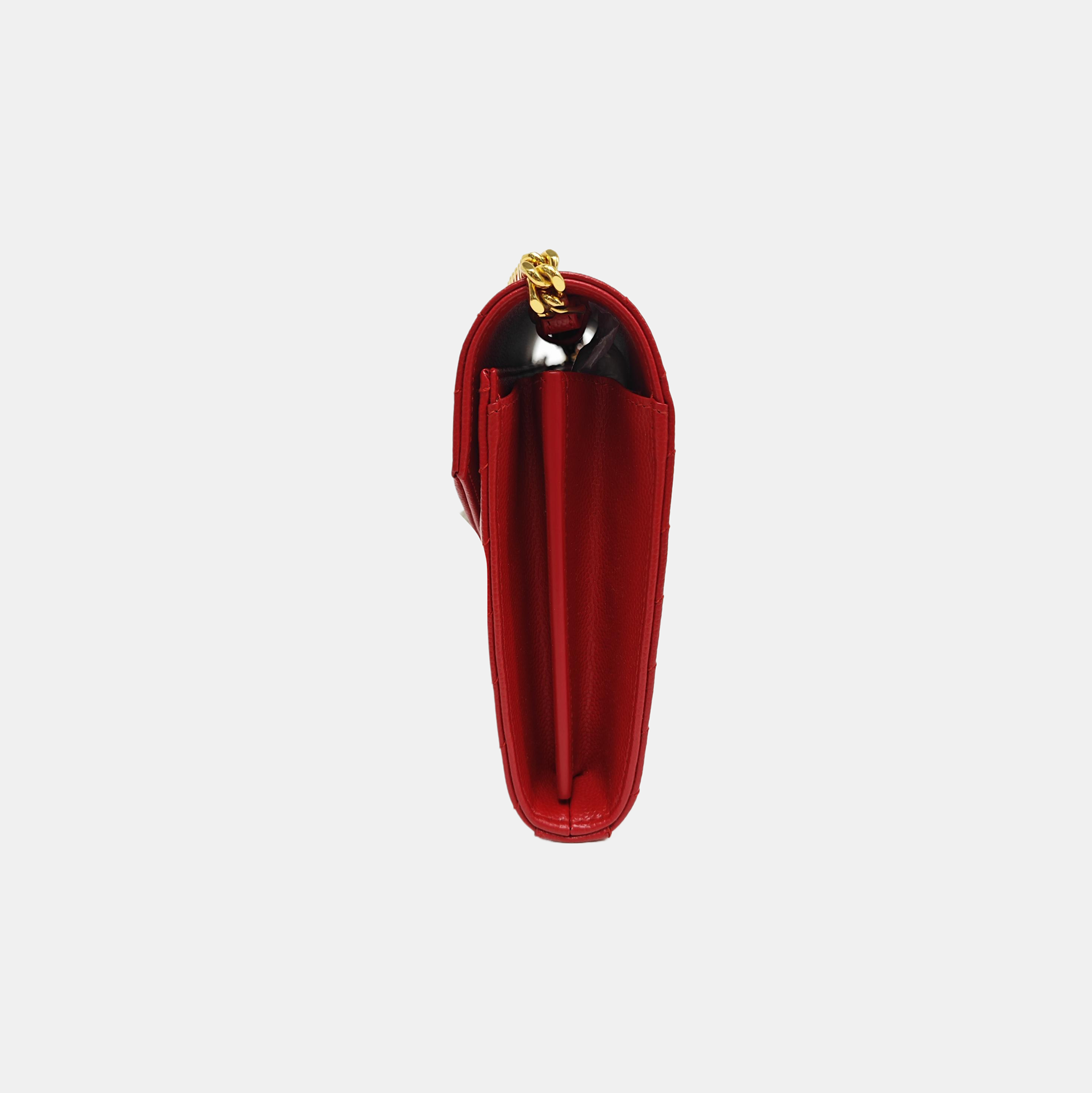 MONOGRAM Medium Chevron Calfskin Red