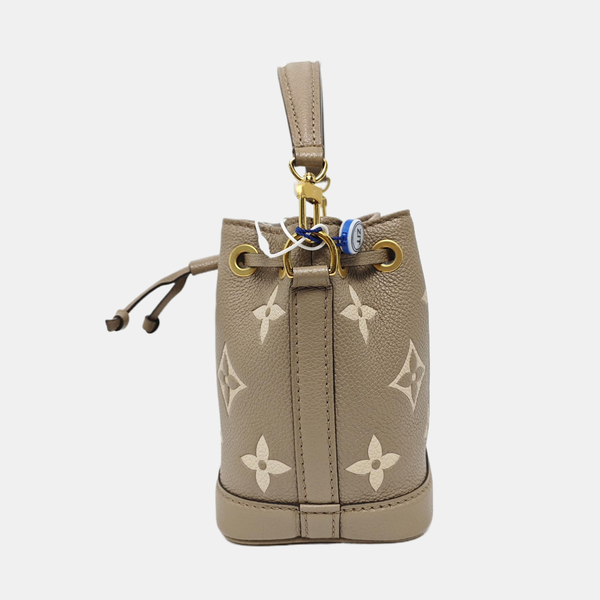 NOÉ Nano Monogram Calfskin Gray