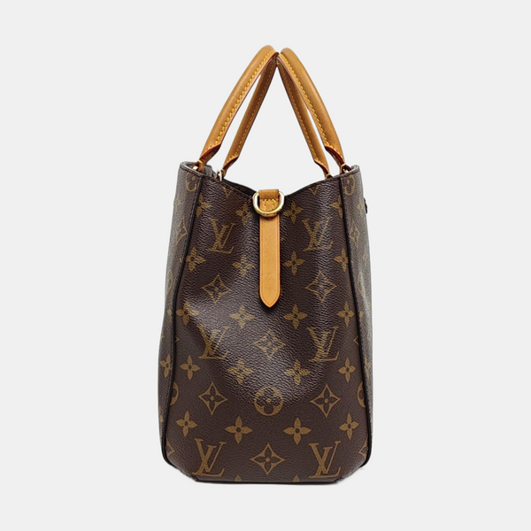 MONTAIGNE Monogram Coated Canvas Brown