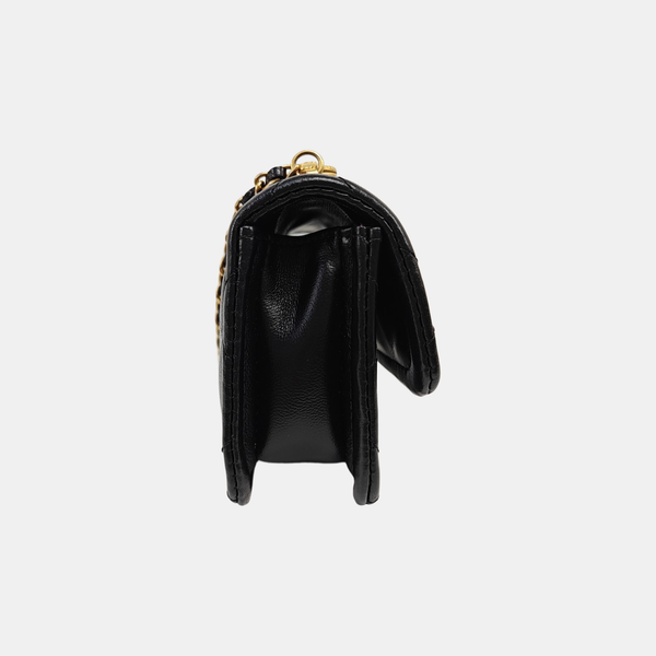 BIJOUX FLAP Quilted Lambskin Black