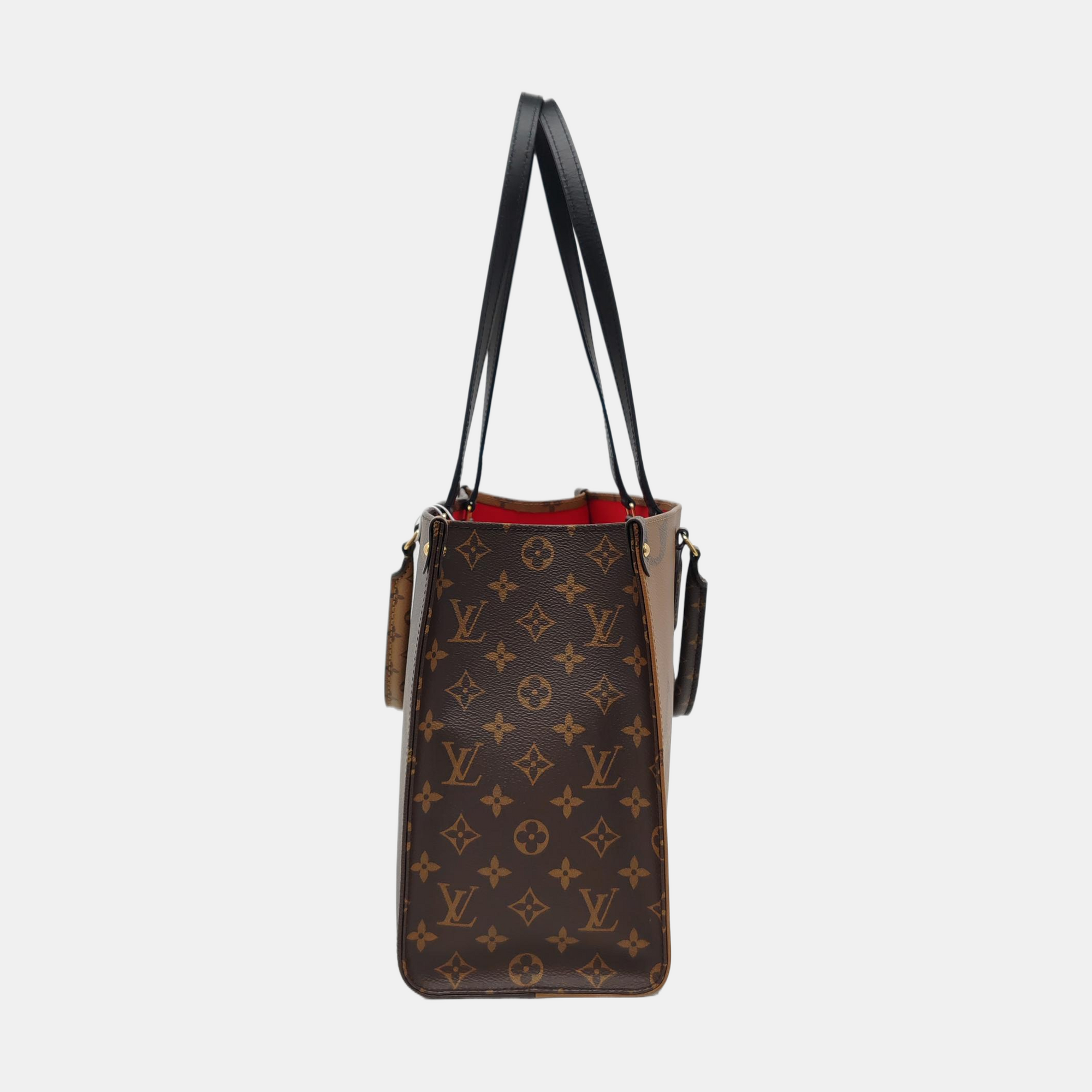 Authenticated pre-owned  ONTHEGO MM Monogram Coated Canvas Brown - Tote Bag at Looply
