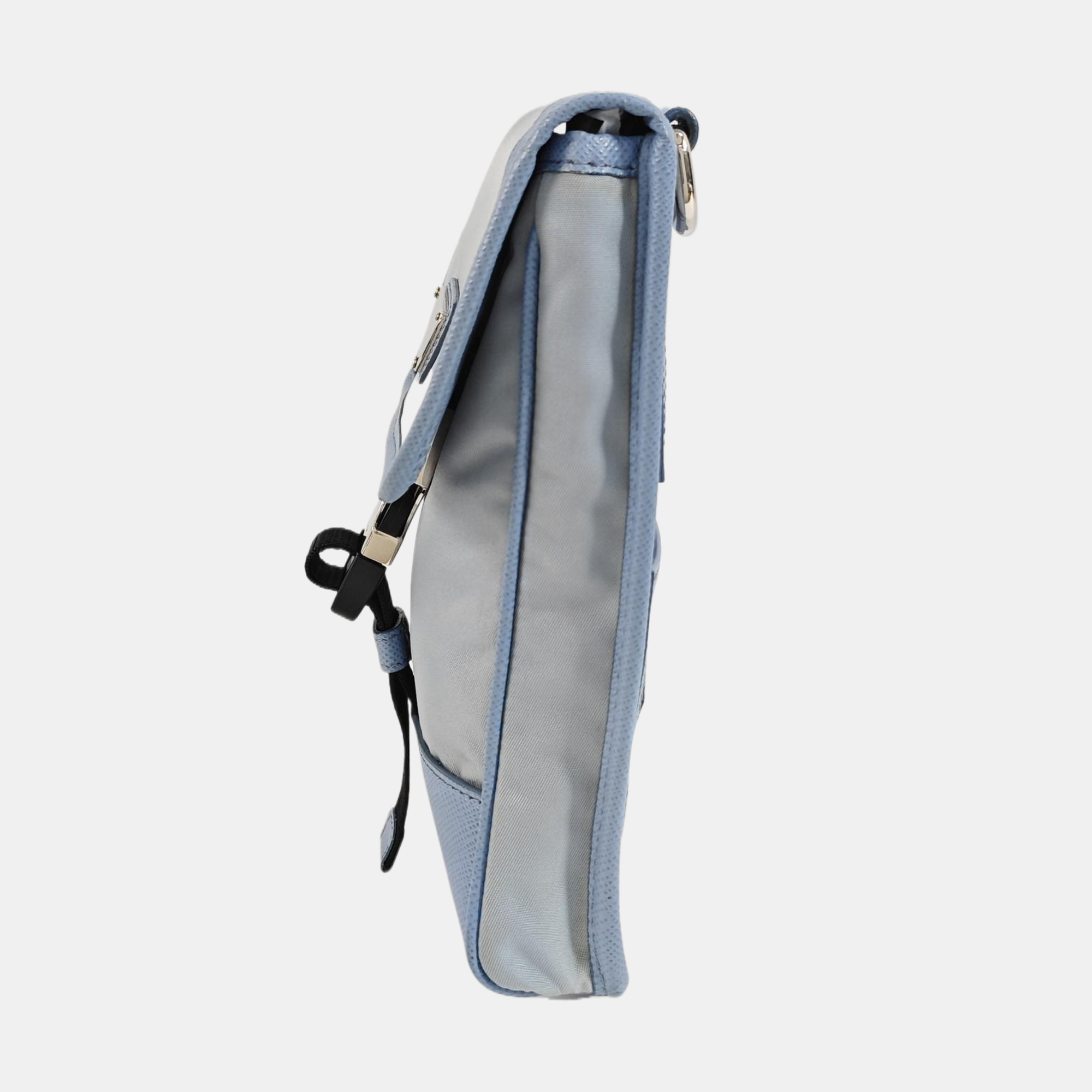 Fabric Shoulder Bag Blue