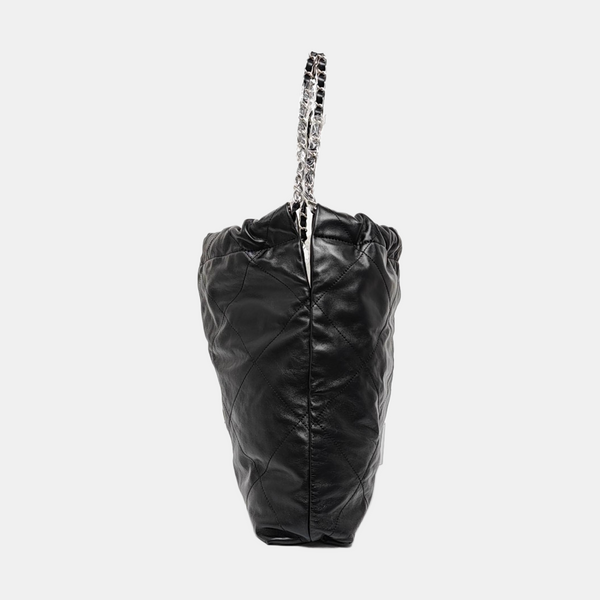 CHANEL 22 Medium Quilted Calfskin Black