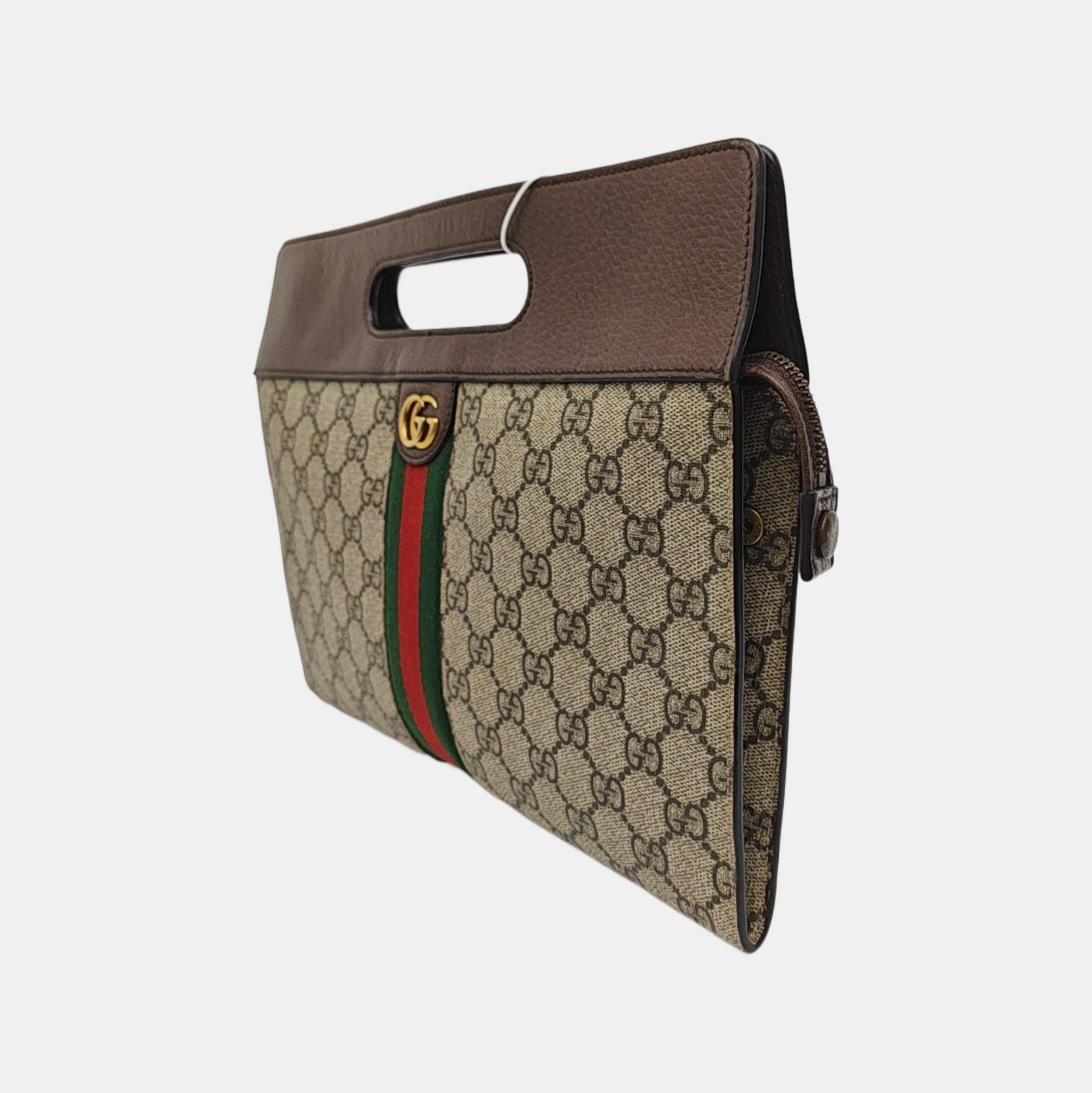 Monogram Coated Canvas Top Handle Bag Beige