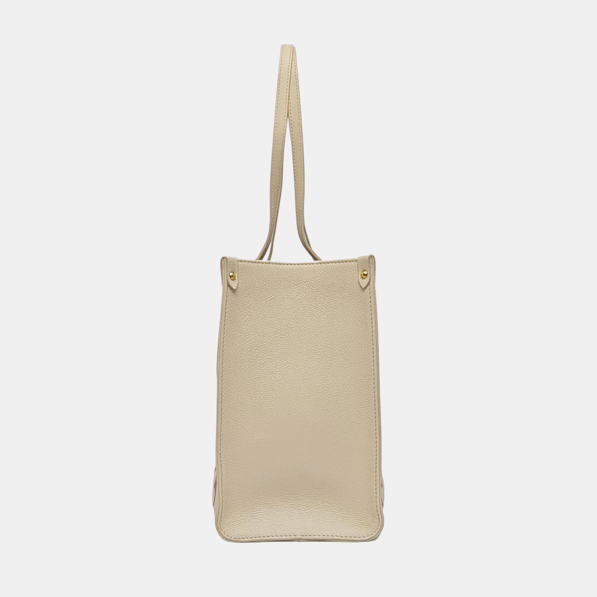 ONTHEGO MM Monogram Calfskin Beige
