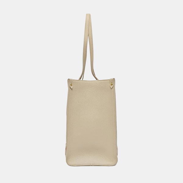 ONTHEGO MM Monogram Calfskin Beige