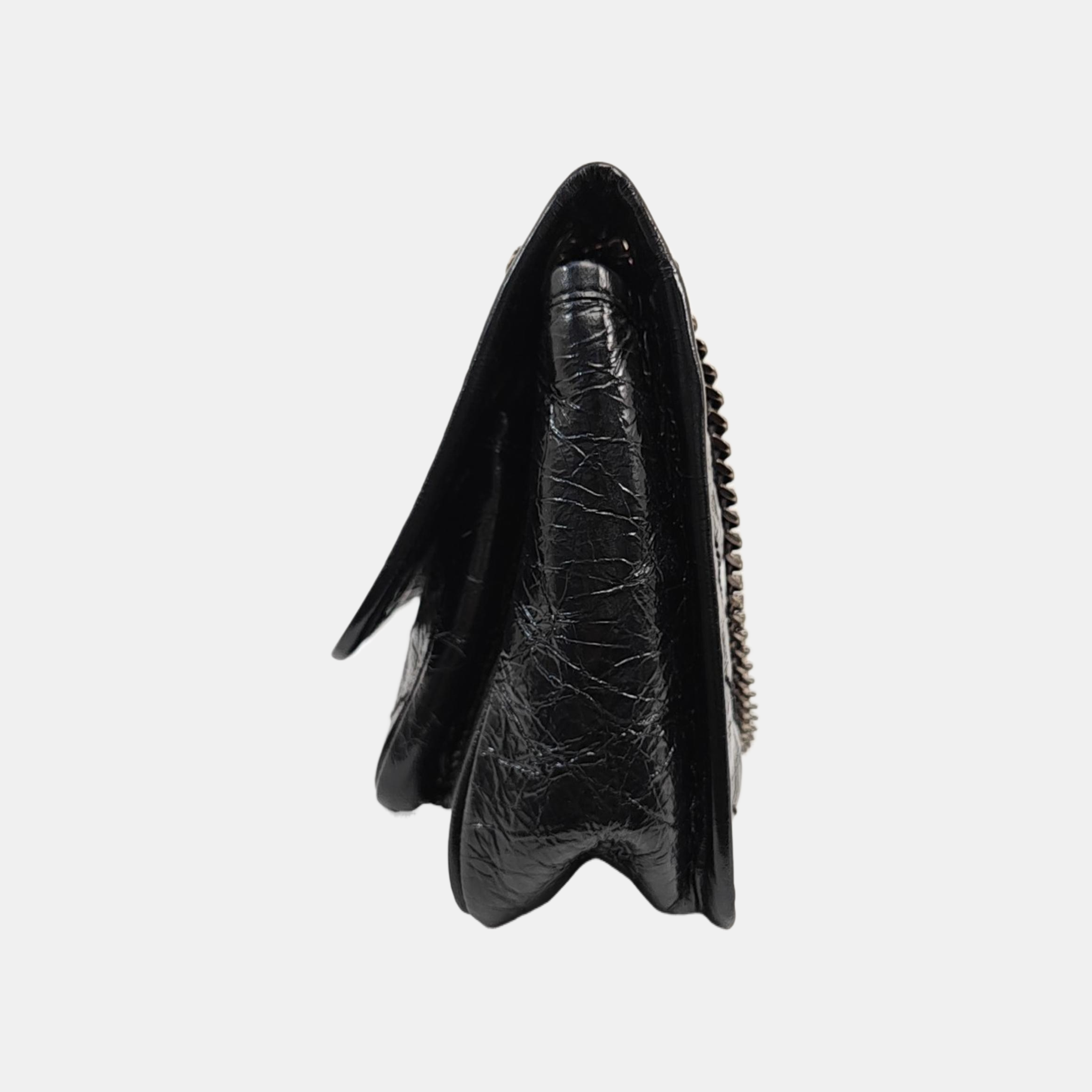 NIKI Small Chevron Calfskin Black