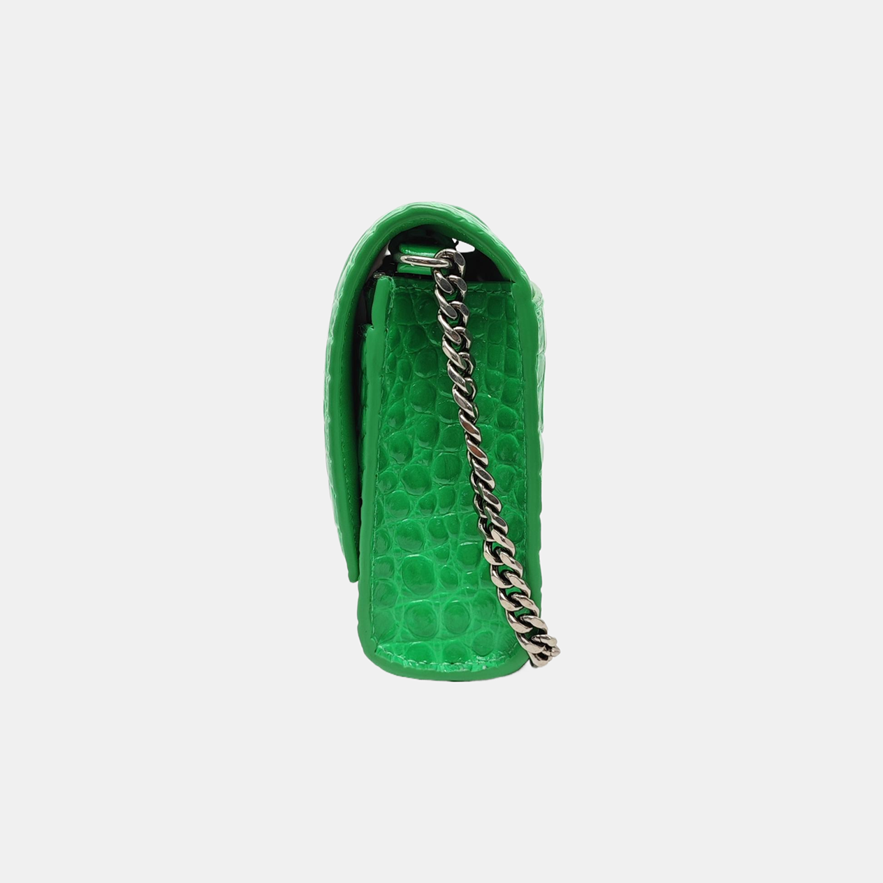 Authenticated pre-owned  Hourglass Calfskin Green - Shoulder Bag at Looply