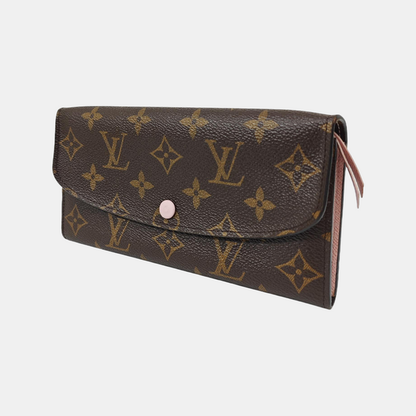 EMILIE Monogram Coated Canvas Brown Wallet