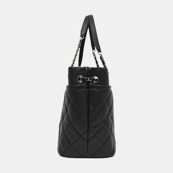 CC TIMELESS SOFT Quilted Grained Calfskin Black