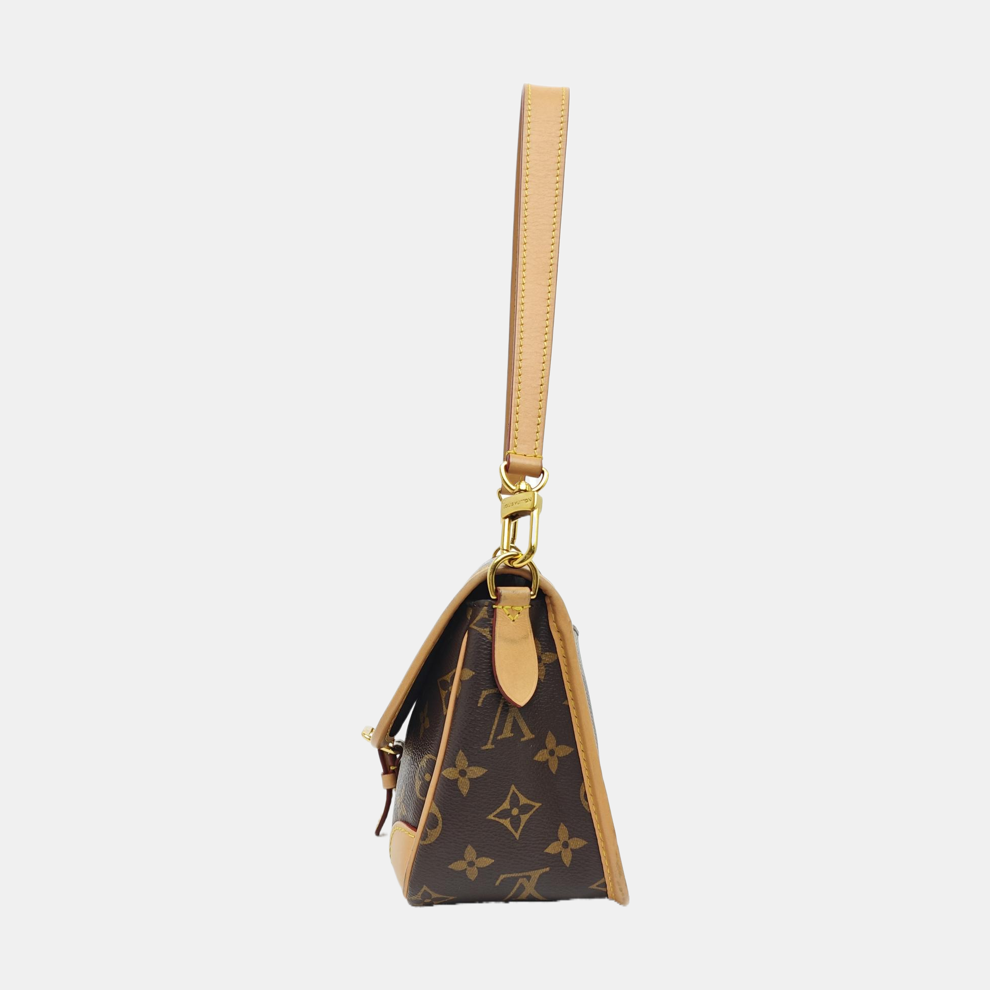 DIANE Monogram Coated Canvas Brown