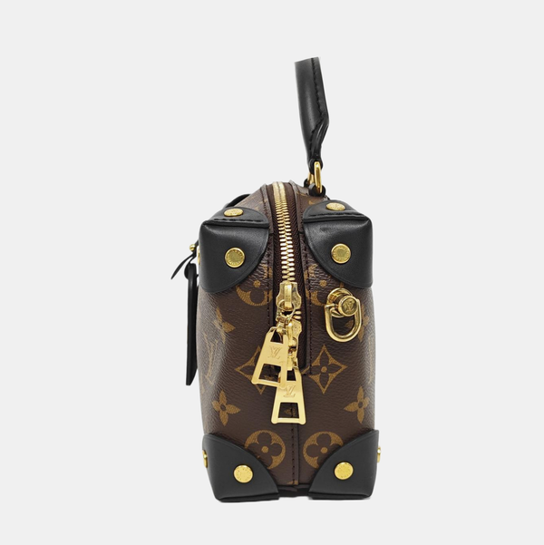 PETITE MALLE Monogram Coated Canvas Brown