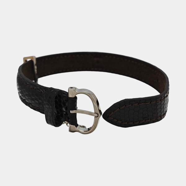 Leather Black Bangle