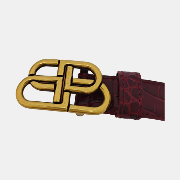 Leather Belt Red