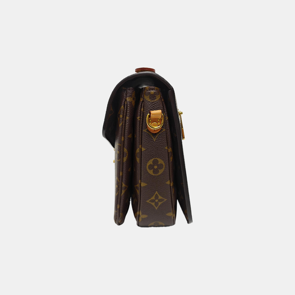 MÉTIS MM Monogram Coated Canvas Brown
