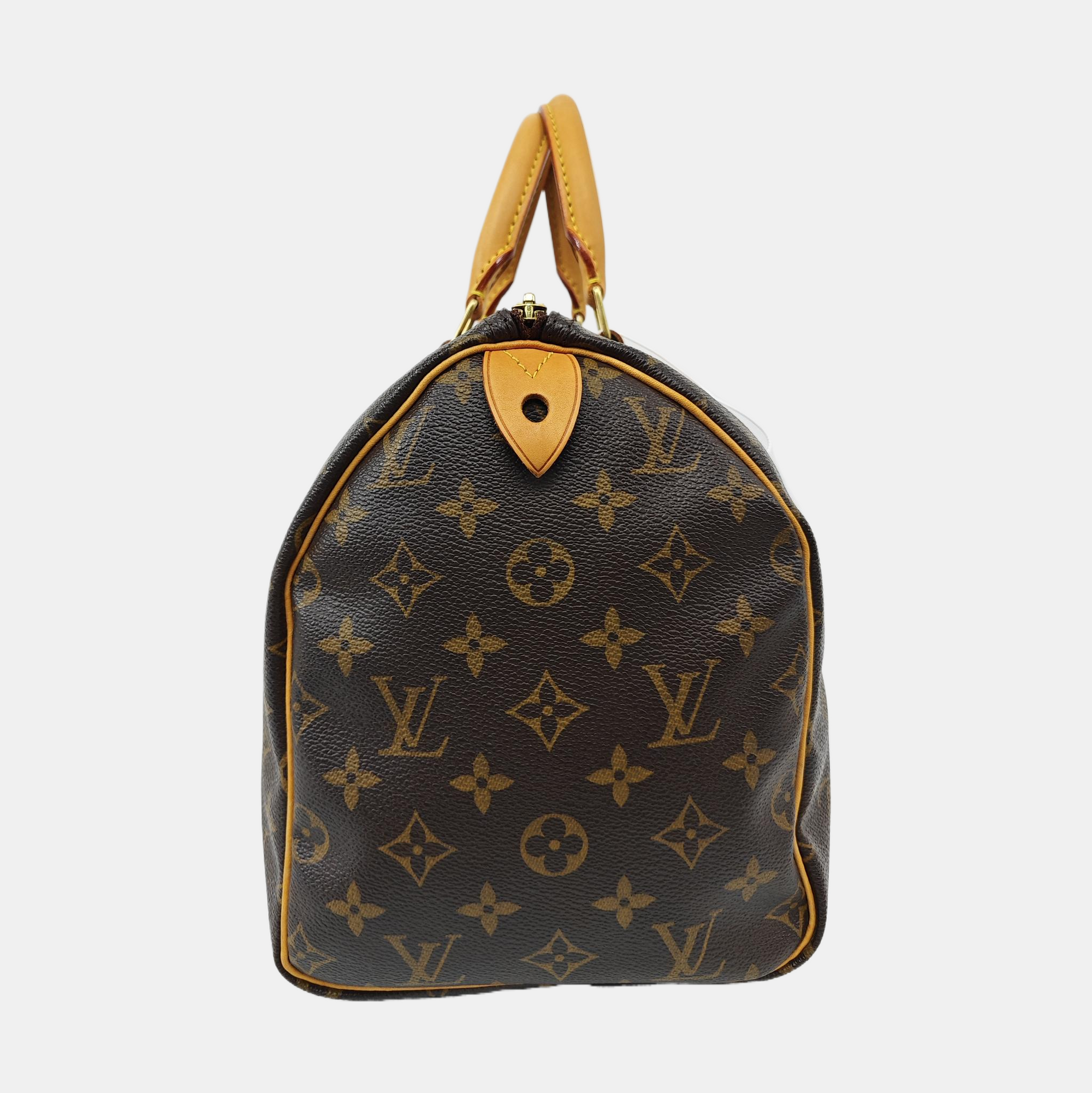 SPEEDY 30 Monogram Coated Canvas Brown