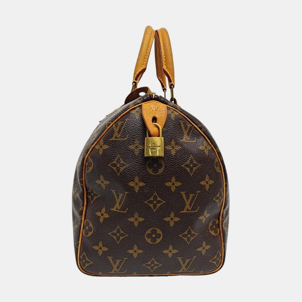 SPEEDY 30 Monogram Coated Canvas Brown