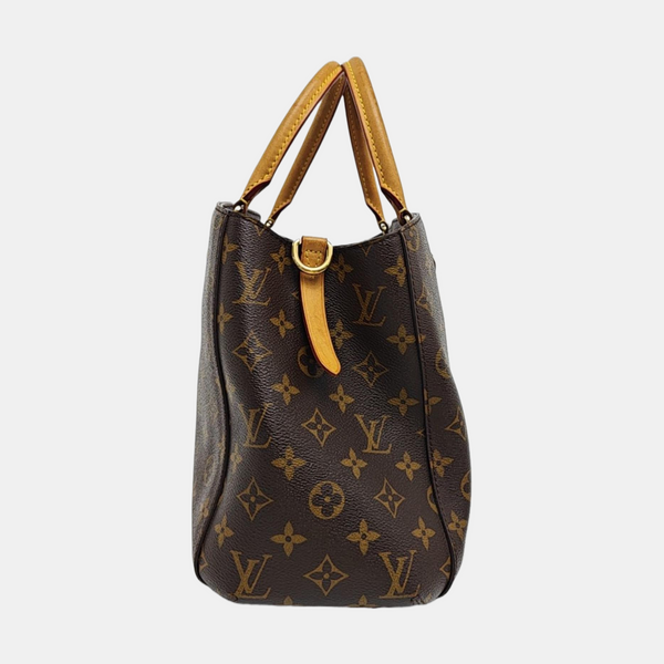 MONTAIGNE Monogram Coated Canvas Brown