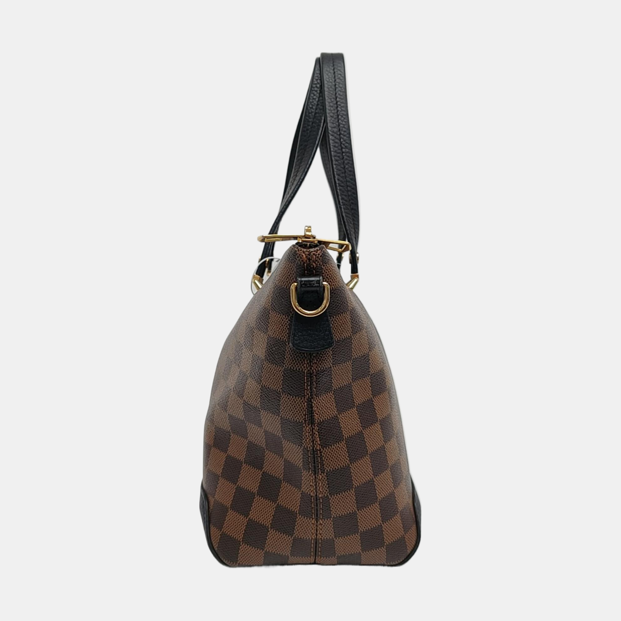 HYDE PARK Damier Ebene Coated Canvas Brown