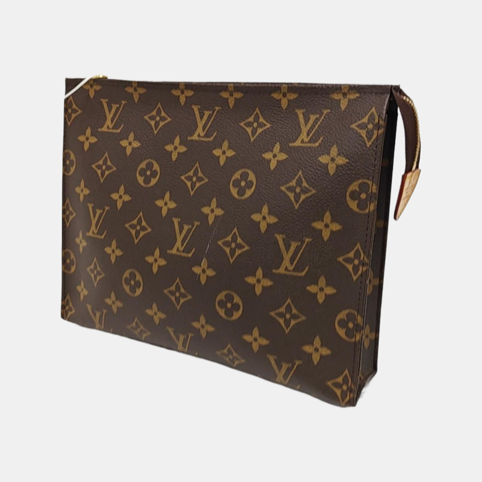 TOILET POCKET 26 Monogram Coated Canvas Brown