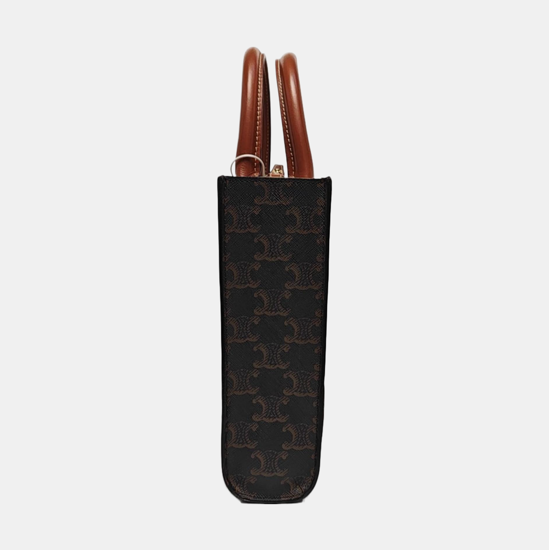 CABAS CELINE Mini Lona Revestida Marrón