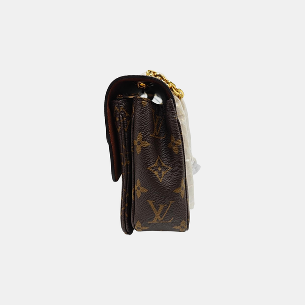 MARCEAU Monogram Coated Canvas Brown