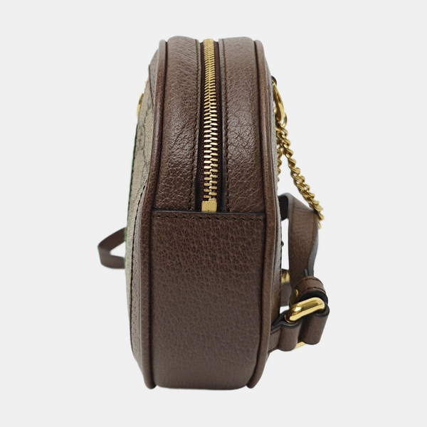 Ophidia Mini Monogram Coated Canvas Beige