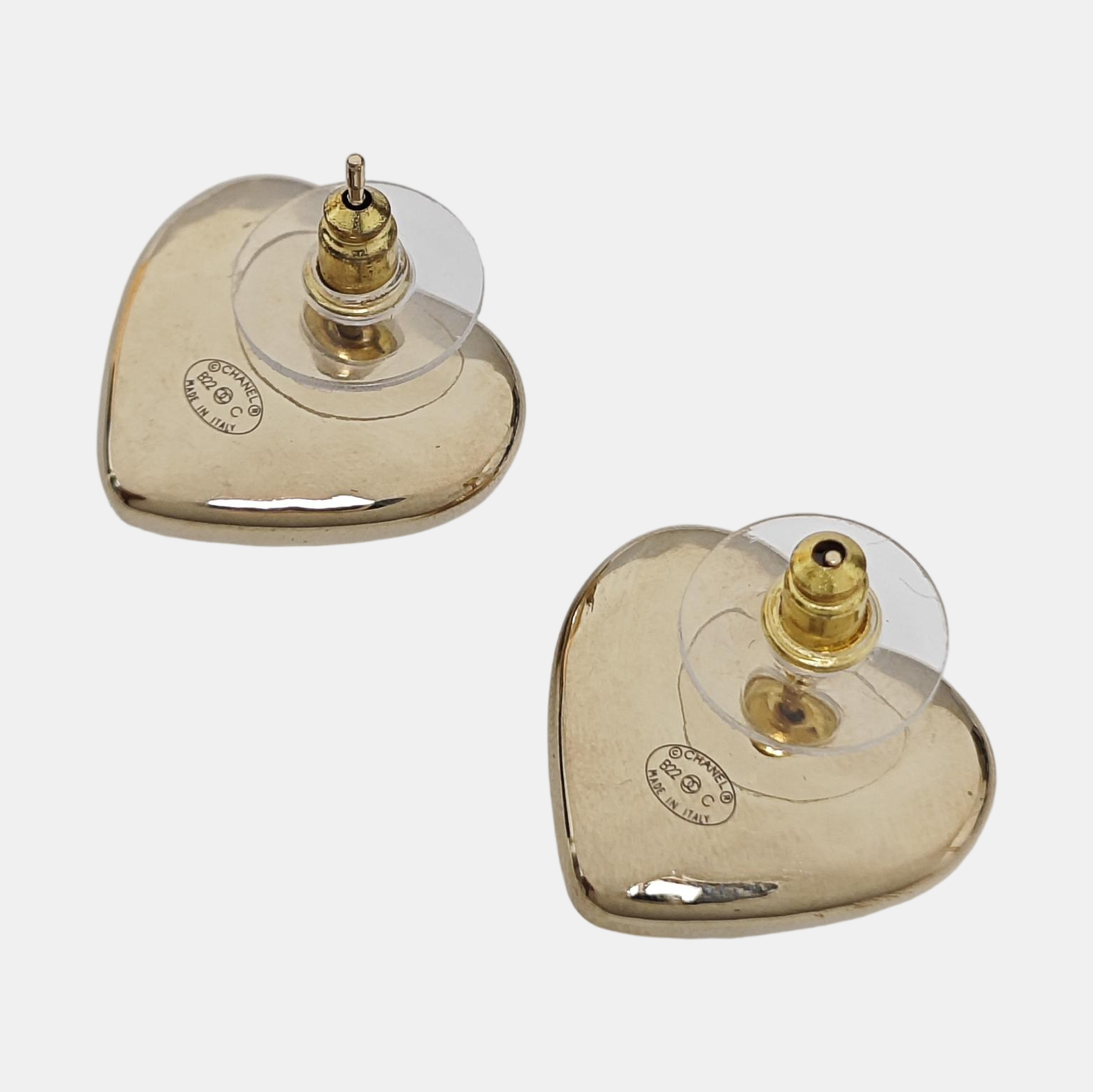 Metal White Stud Earrings