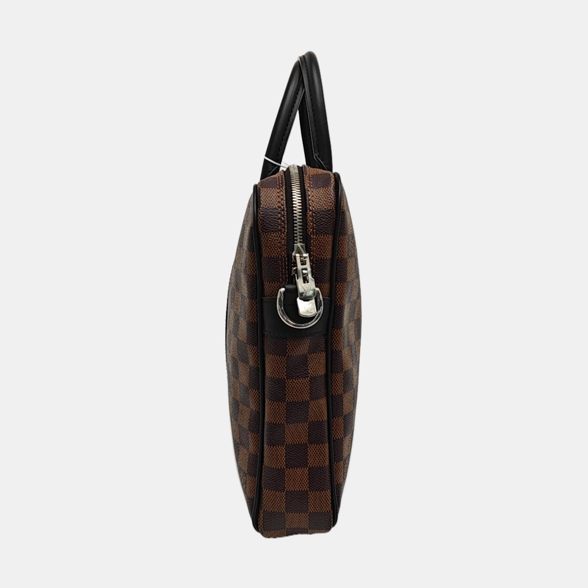 PORTE-DOCUMENTS PM Damier Ebene Coated Canvas Brown