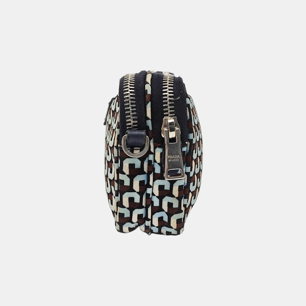 Nylon Shoulder Bag Blue