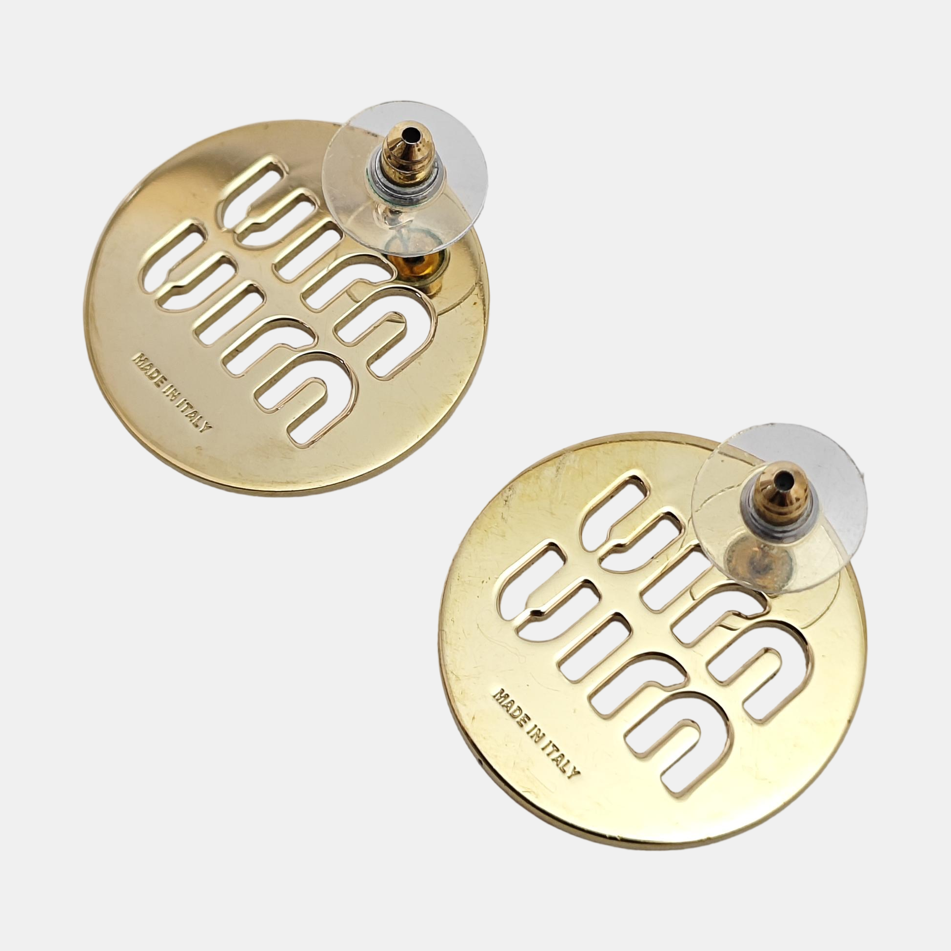 Metal Gold Stud Earrings