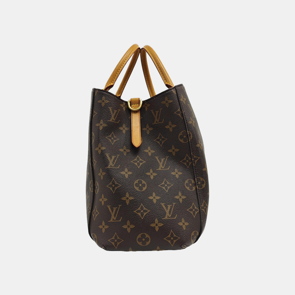 MONTAIGNE GM Monogram Coated Canvas Brown