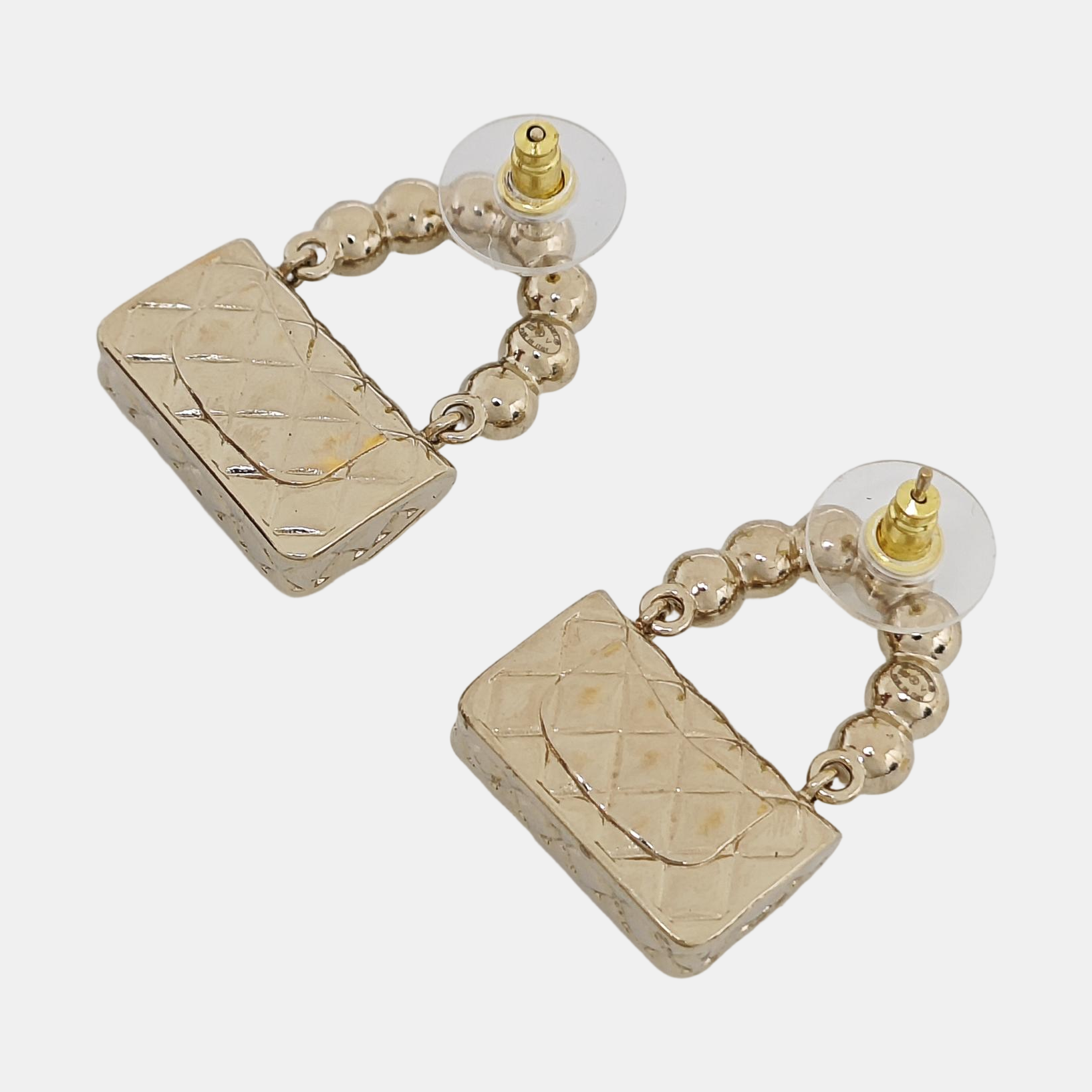Metal Gold Stud Earrings