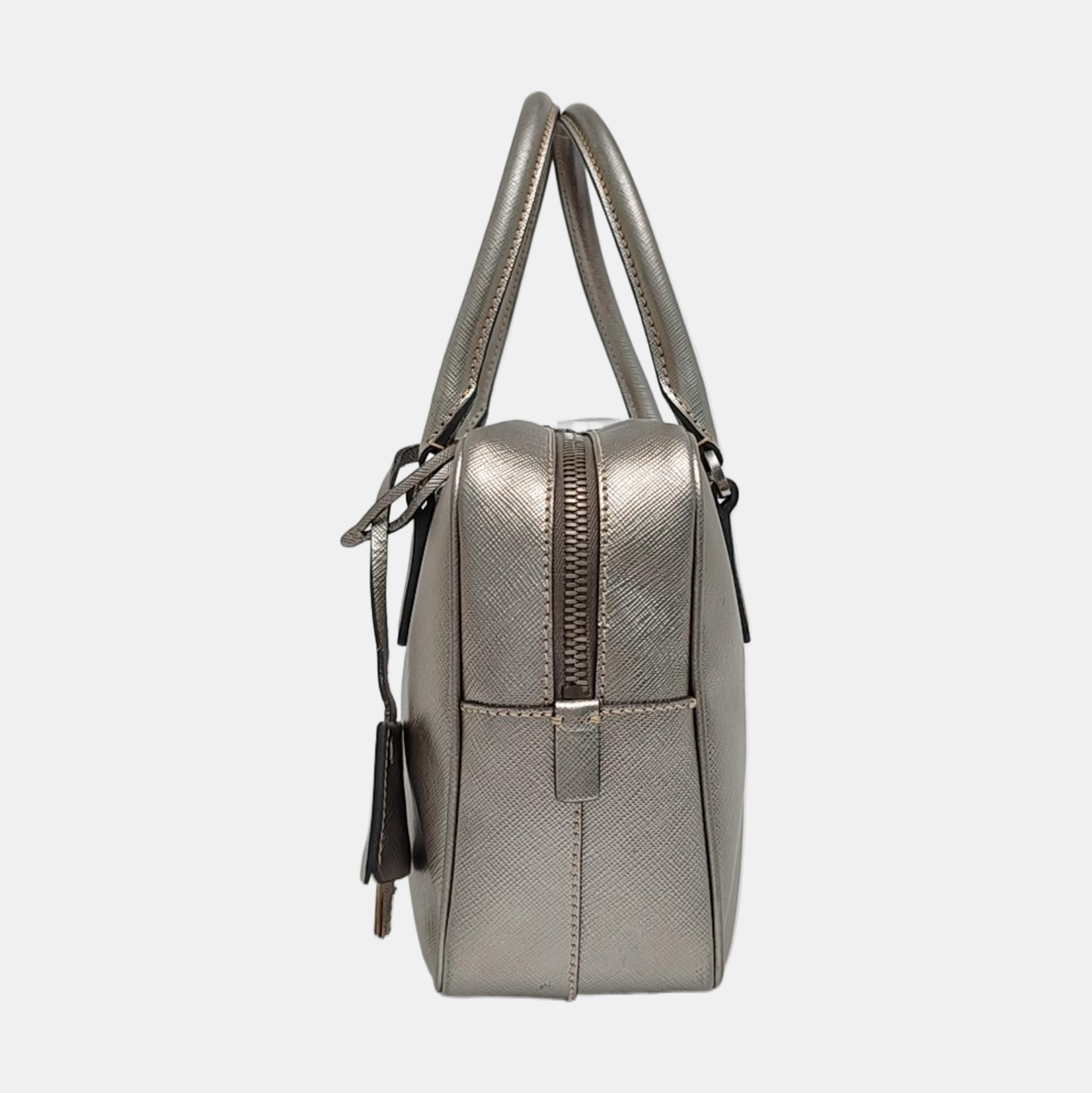 Bauletto Saffiano Saffiano Calfskin Silver