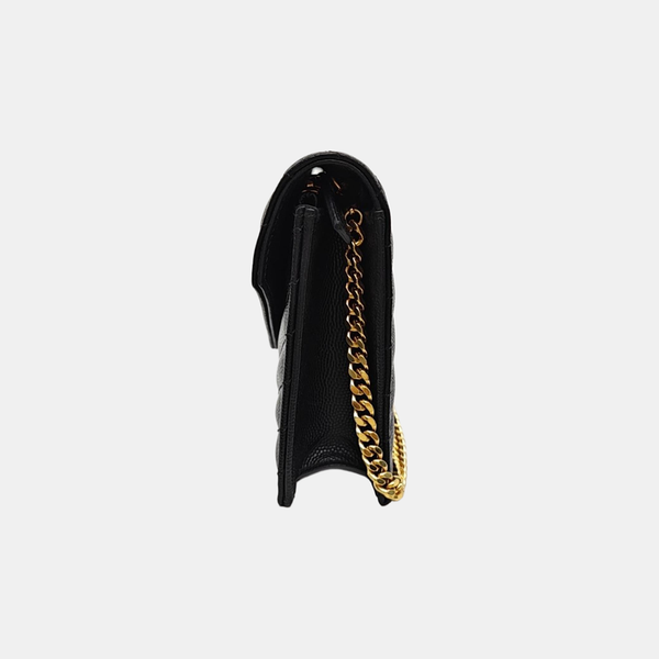 MONOGRAM WOC Chevron Calfskin Black