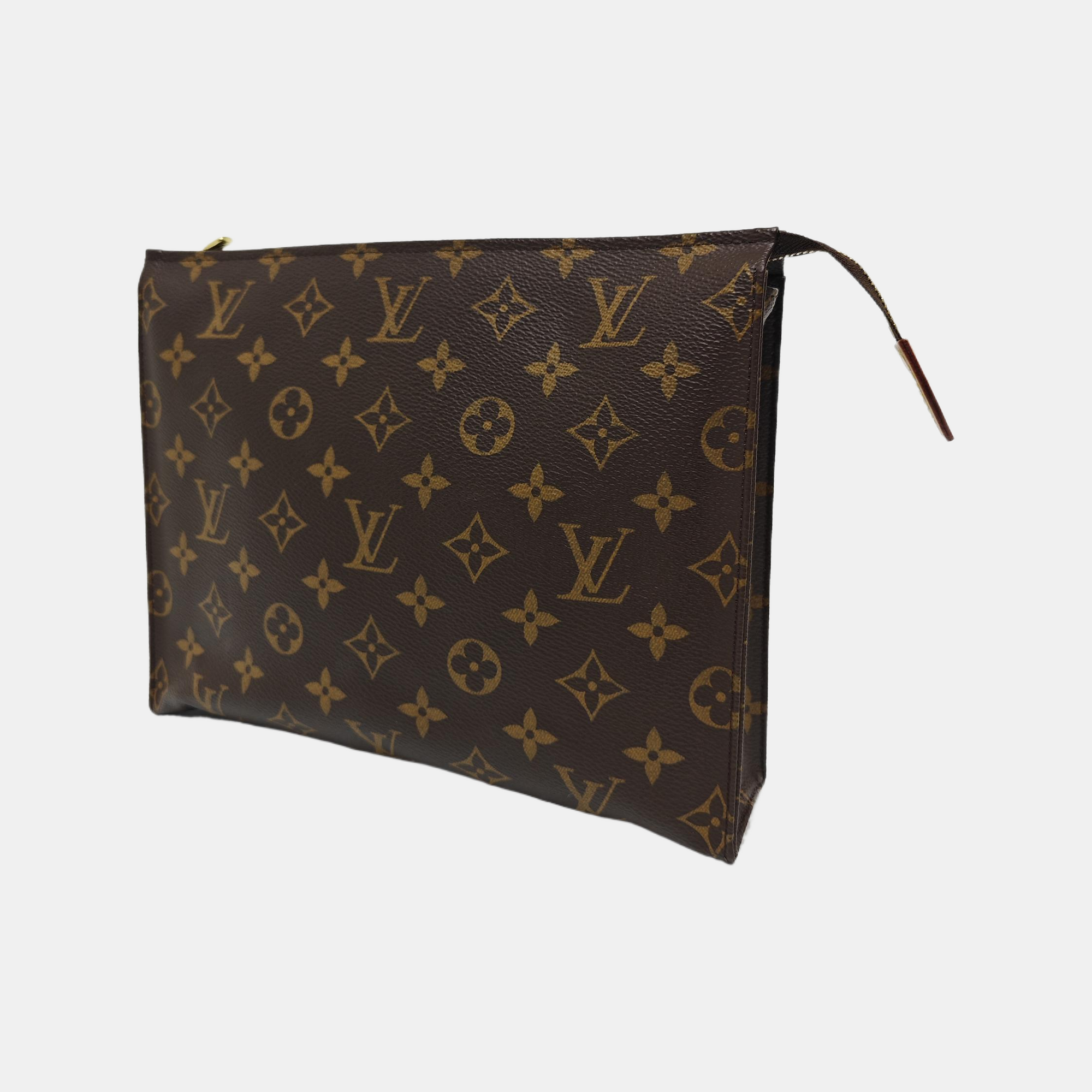 TOILET POCKET 26 Monogram Coated Canvas Brown