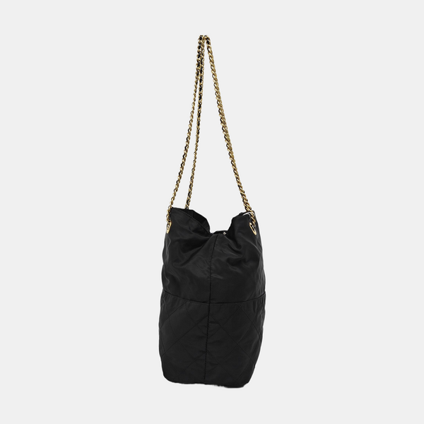 Nylon Shoulder Bag Black