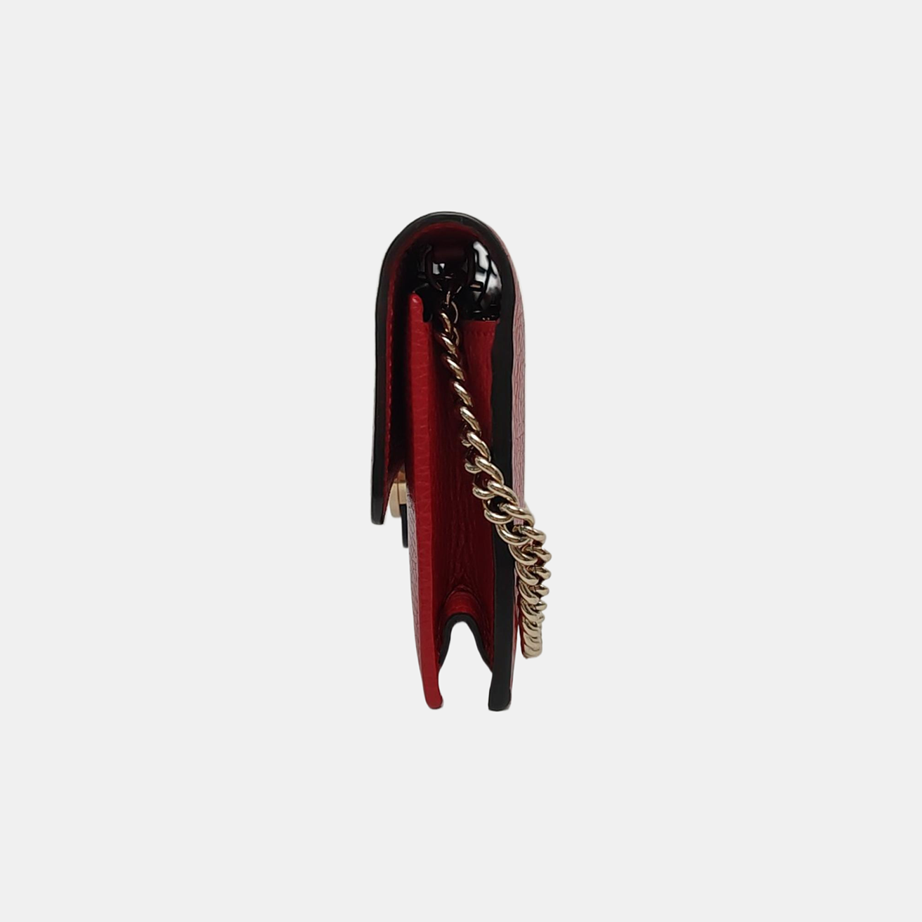 Interlocking G Small Calfskin Red