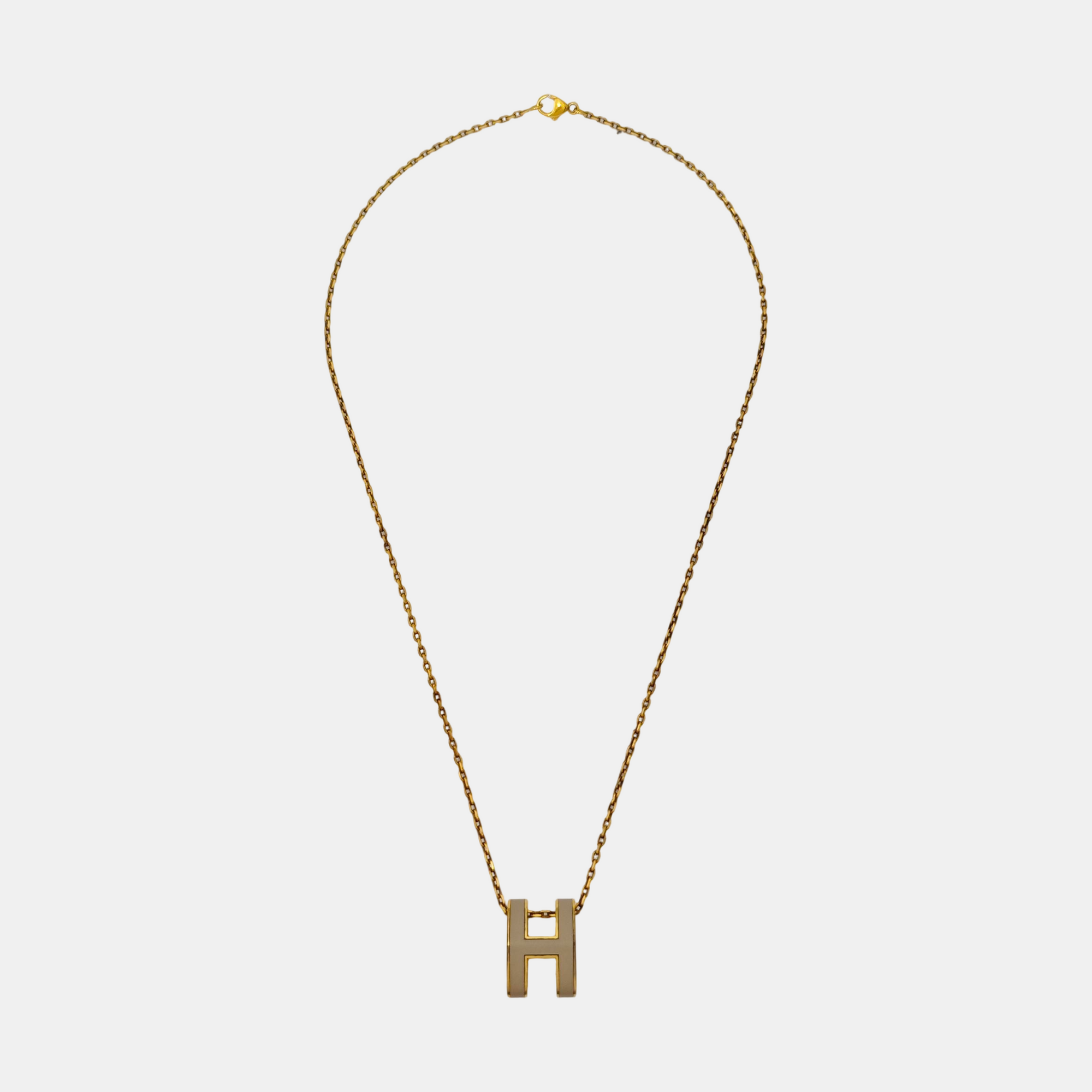 Pop H Metal Gold Necklace