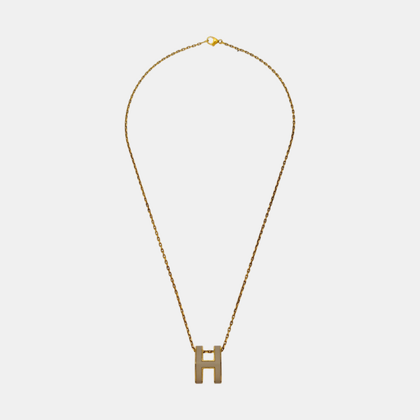Pop H Metal Gold Necklace