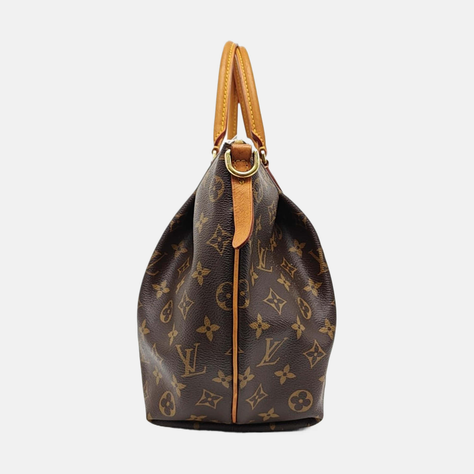 TURENNE MM Monogram Coated Canvas Brown